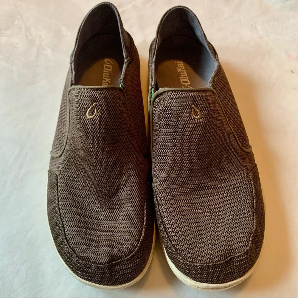 Olukai Men's Brown Slip-On Shoes Size 12 - Picture 5 of 11